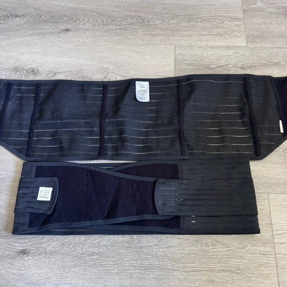 KeaBabies Revive 3-in-1 Postpartum Recovery Support‎ Belt Black Elastic Wrap
